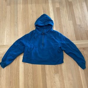 Lululemon half zip scuba, size xl/xxl, blue/teal, discontinued color